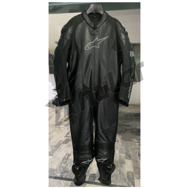alpinestar motorcycle suit black 1pc custom size S to ....